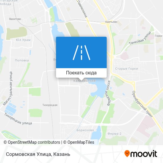 Карта Сормовская Улица