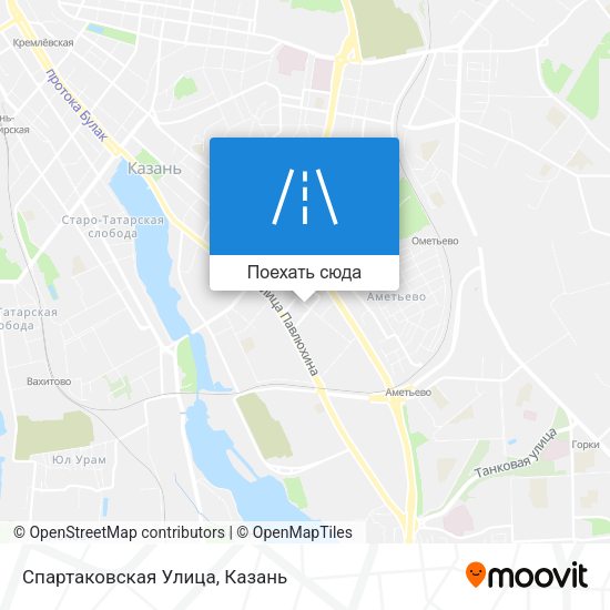 Карта Спартаковская Улица