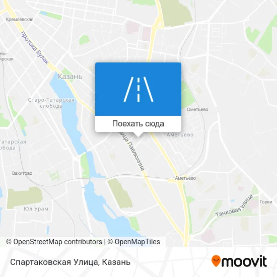 Карта Спартаковская Улица