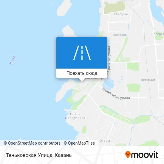 Карта Теньковская Улица
