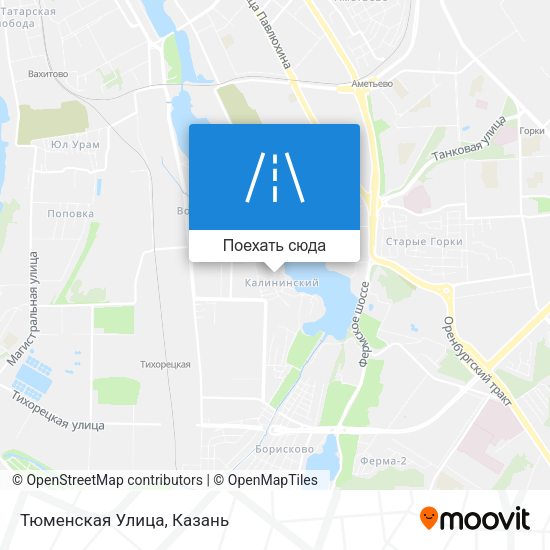 Карта Тюменская Улица