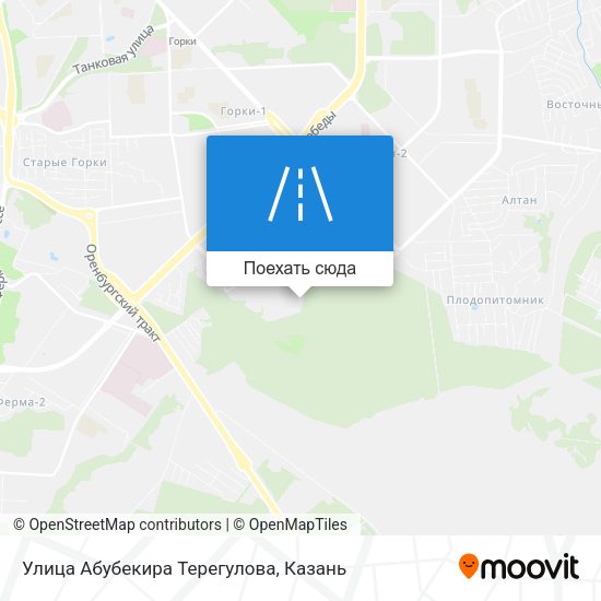 Карта Улица Абубекира Терегулова