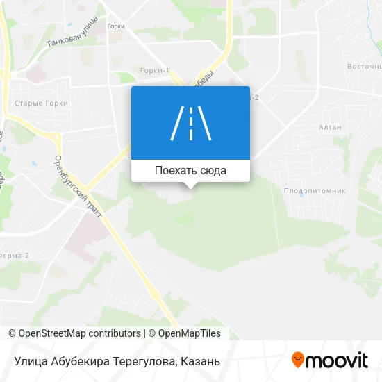 Карта Улица Абубекира Терегулова