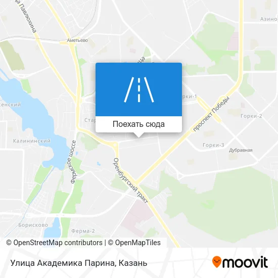 Карта Улица Академика Парина