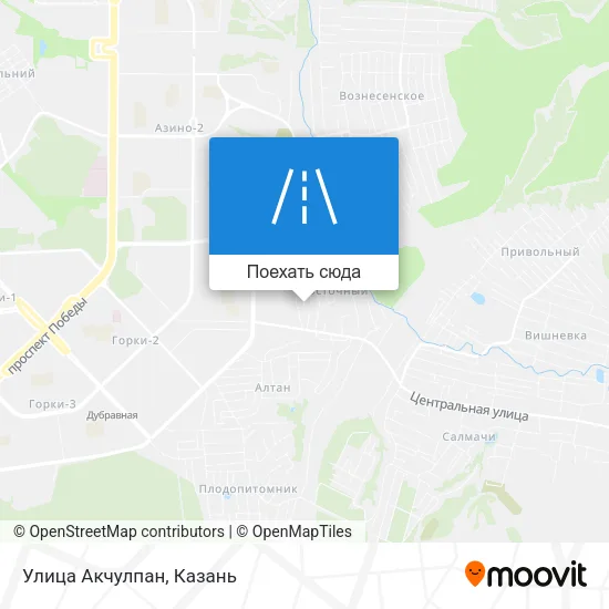 Карта Улица Акчулпан