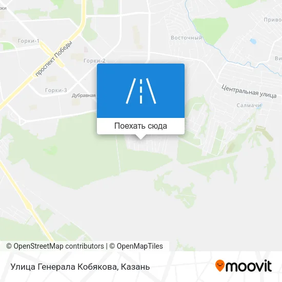 Карта Улица Генерала Кобякова
