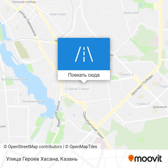 Карта Улица Героев Хасана
