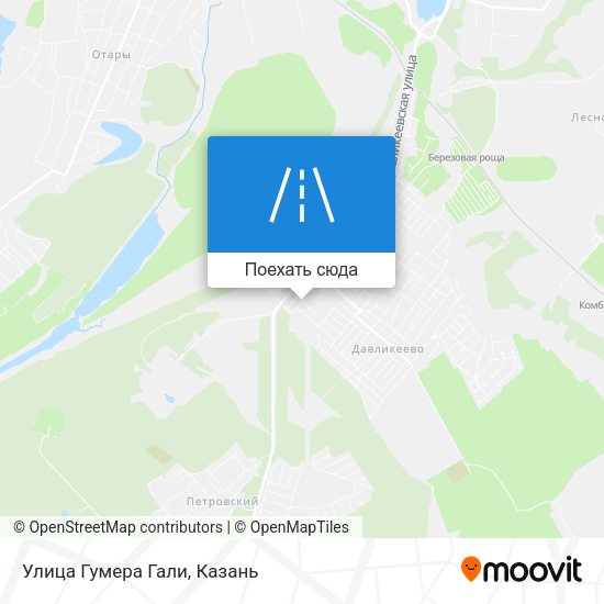 Карта Улица Гумера Гали
