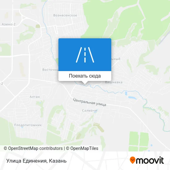 Карта Улица Единения