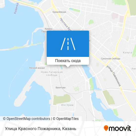 Карта Улица Красного Пожарника