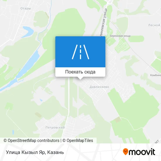 Карта Улица Кызыл Яр