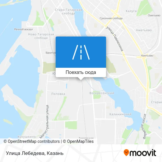 Карта Улица Лебедева