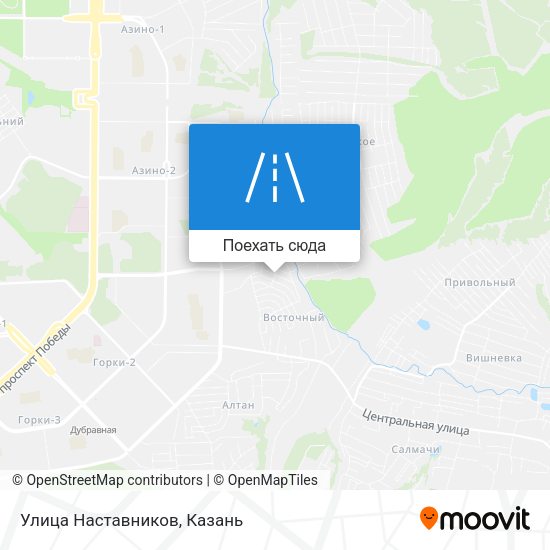Карта Улица Наставников