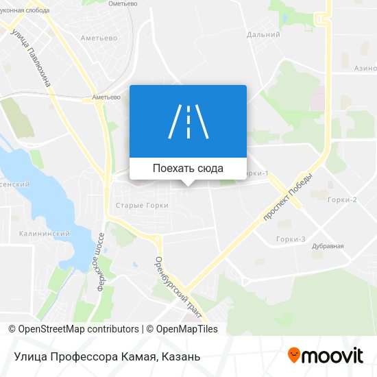 Карта Улица Профессора Камая