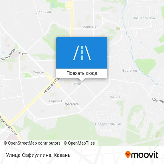 Карта Улица Сафиуллина