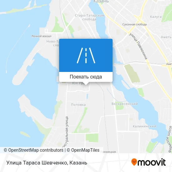 Карта Улица Тараса Шевченко