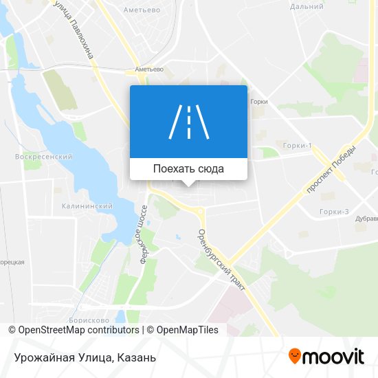 Карта Урожайная Улица