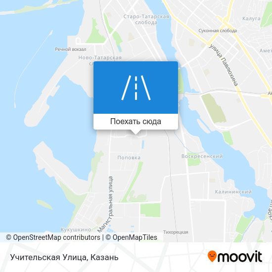Карта Учительская Улица