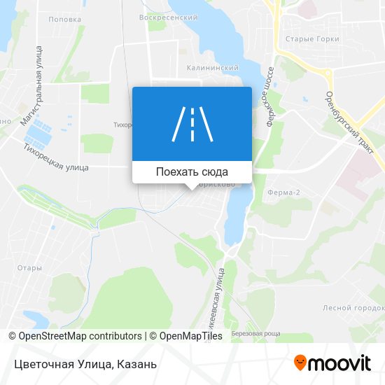 Карта Цветочная Улица