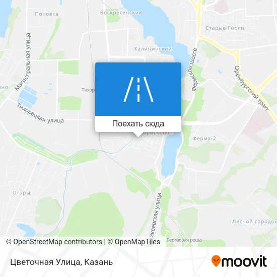 Карта Цветочная Улица