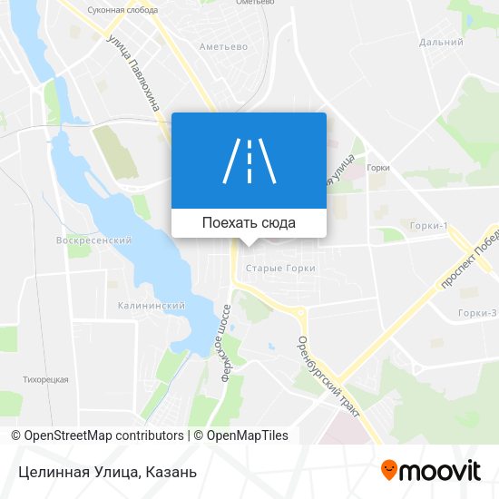 Карта Целинная Улица