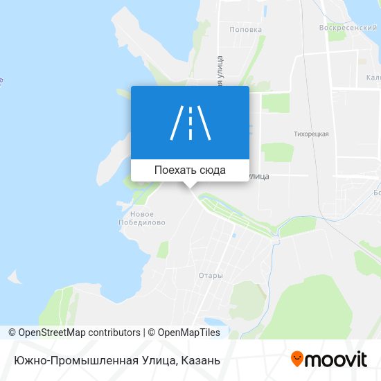 Карта Южно-Промышленная Улица