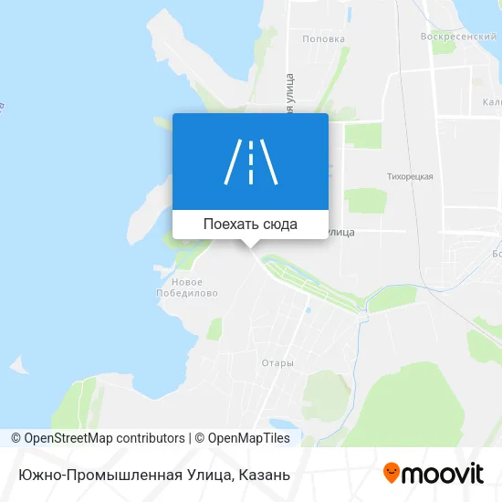 Карта Южно-Промышленная Улица