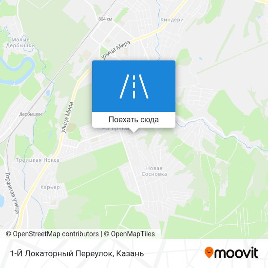 Карта 1-Й Локаторный Переулок