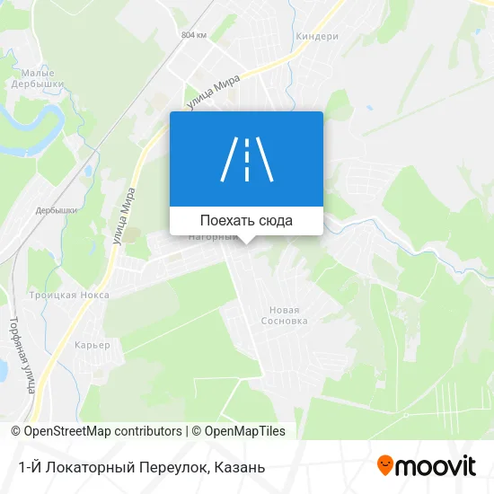 Карта 1-Й Локаторный Переулок