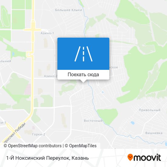 Карта 1-Й Ноксинский Переулок