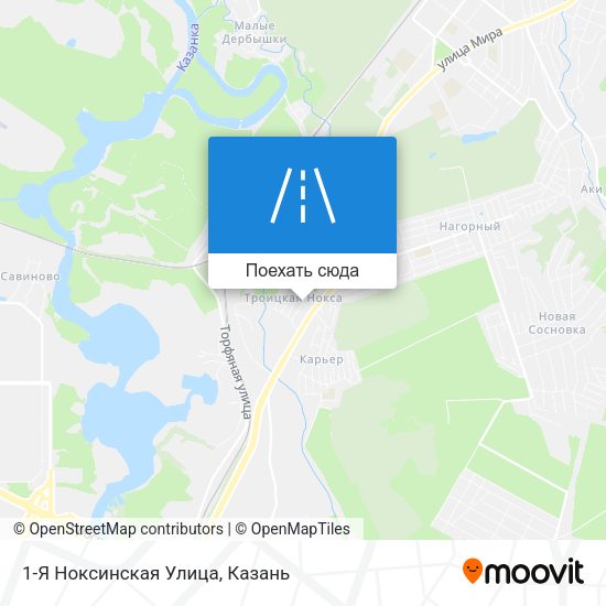 Карта 1-Я Ноксинская Улица