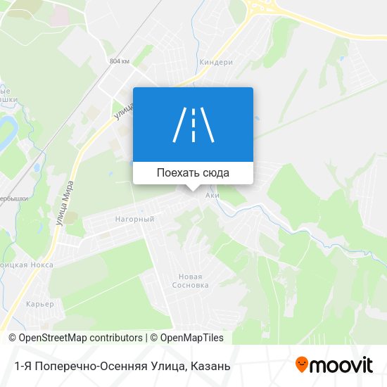 Карта 1-Я Поперечно-Осенняя Улица