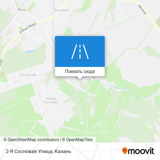 Карта 2-Я Сосновая Улица