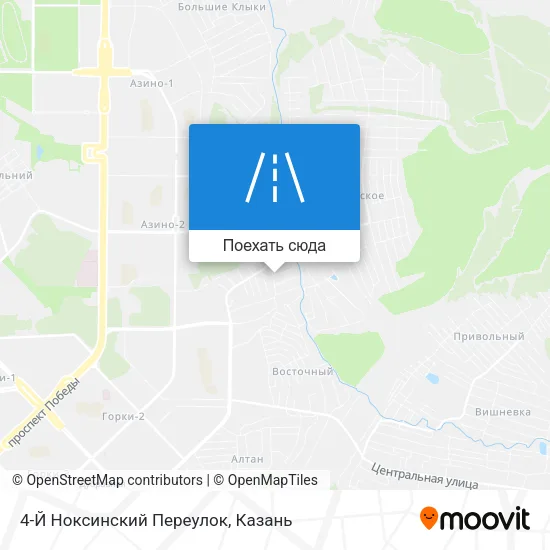 Карта 4-Й Ноксинский Переулок