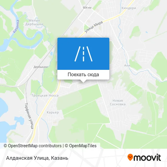 Карта Алданская Улица