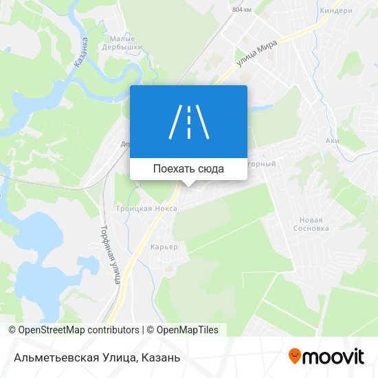 Карта Альметьевская Улица