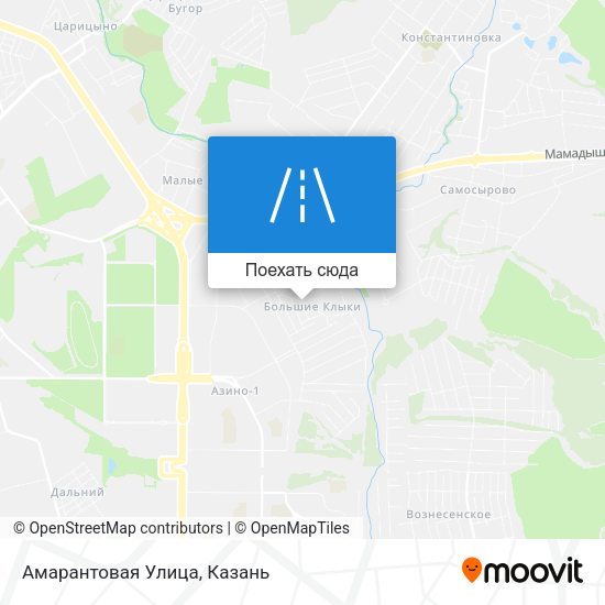 Карта Амарантовая Улица