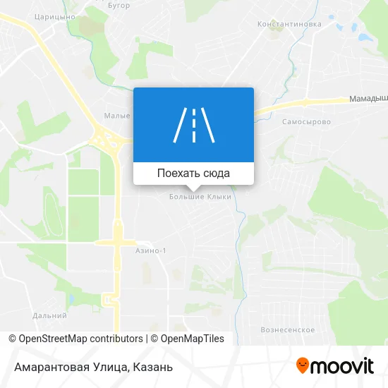 Карта Амарантовая Улица