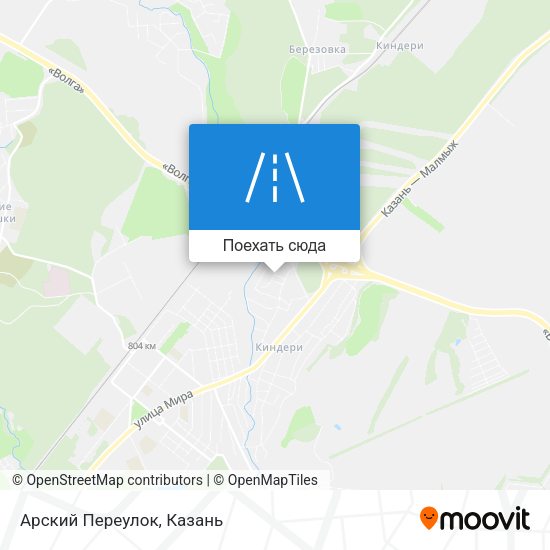 Карта Арский Переулок