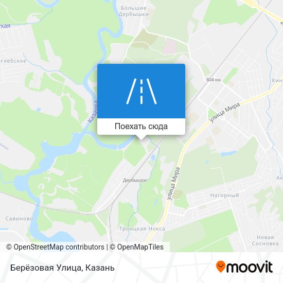 Карта Берёзовая Улица