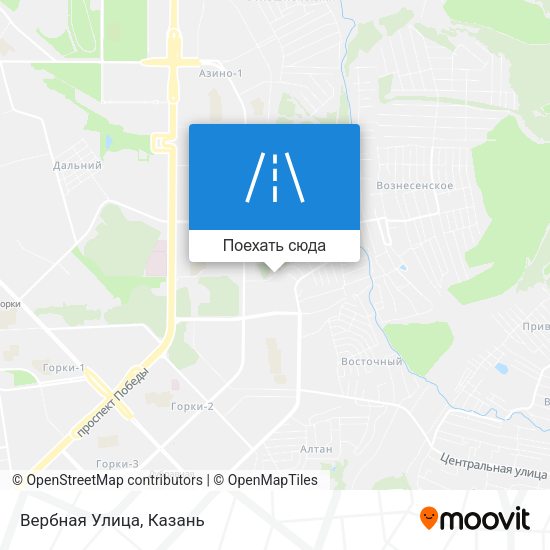 Карта Вербная Улица