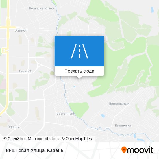 Карта Вишнёвая Улица
