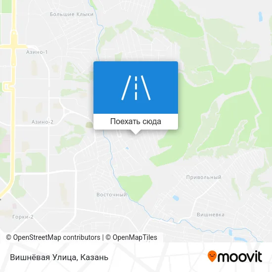 Карта Вишнёвая Улица