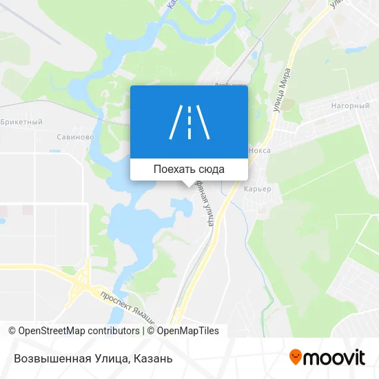 Карта Возвышенная Улица