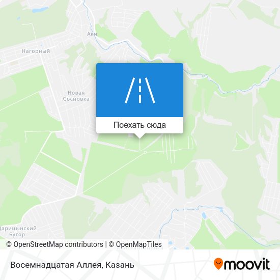 Карта Восемнадцатая Аллея
