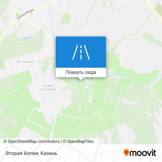 Карта Вторая Аллея