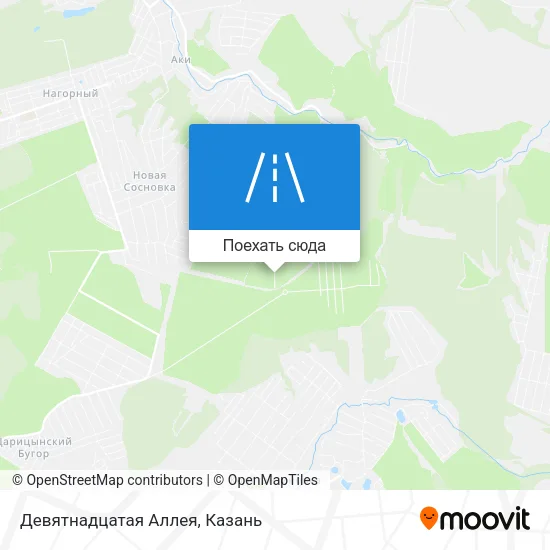 Карта Девятнадцатая Аллея
