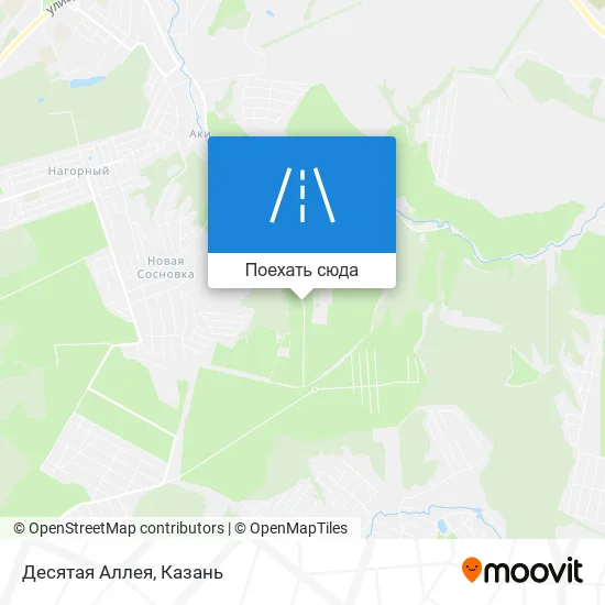 Карта Десятая Аллея