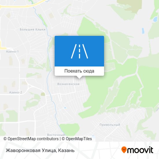 Карта Жаворонковая Улица