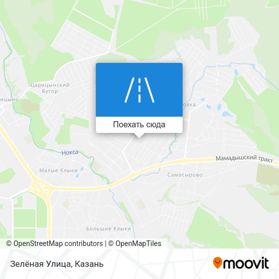 Карта Зелёная Улица